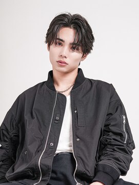 メンズヘアセンス 渋谷(MEN'S HAIR SENSE) フェザーパーマ/センターパート/ニュアンスパーマ/メンズ/眉毛