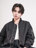 メンズヘアセンス 渋谷(MEN'S HAIR SENSE) フェザーパーマ/センターパート/ニュアンスパーマ/メンズ/眉毛