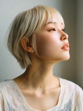 シェル 国分寺(shell) くびレイヤーエモージュグレージュカラーくびれショート/国分寺