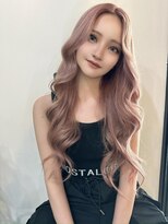 リゲル(rigel) スモーキーピンクロング×羽エクステ