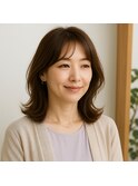 ミセス柔らかミディアムレイヤー 20代 30代 40代 50代 60代