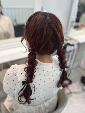 編みおろしツイン