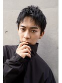 スパイキーショートニュアンスパーマ銀座