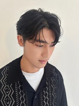 アノ 別府店(Ano.) 大分ニュアンスパーマセンターパートフェザーパーマ毛流れパーマ