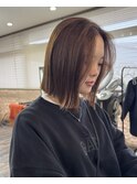 ぱつっとボブ