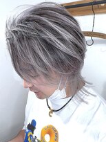 ブレイズヘアー(BLAZEhair)&nbsp;【メンズにオススメ】ホワイトバレイヤージュ×ブリーチ３回