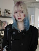 クペウヘイヴン(cope'u HAVEN)&nbsp;原宿/ウルフカット レイヤー デザインカラー ルーツカラー   