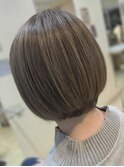 ★白髪ぼかしハイライトボブ★