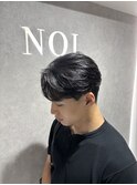 メンズカットメンズパーマセンターパートフェザーパーマ札幌大通
