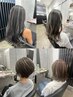 カット＋ハイライトカラー【白髪ぼかし◎】＋aujua 4stepトリートメント！