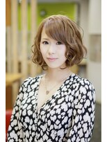 ヘアメイク サン スーシ(HAIR MAKE sans souci) ゆる巻き小顔ボブ