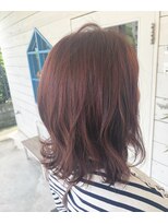 ヒマワリ(HIMAWARI)&nbsp;ボブ  外ハネ ビンク ローズピンク