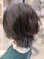 グランシュ 青葉台店(GranCieux)&nbsp;ウルフ風ボブ×インナー(ブルー)