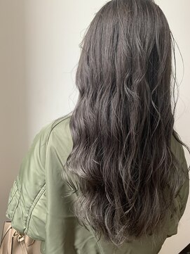 リアン(Lien) Lien☆グレイアッシュ×耳かけ×毛先パーマ×バレイヤージュ