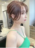 表参道韓国ヘア 結んでも可愛いシースルーバング 顔まわりカット
