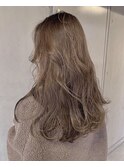 ミルクティーベージュ レイヤーロング