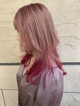 アフィナー(Afinar) 裾カラーブリーチ