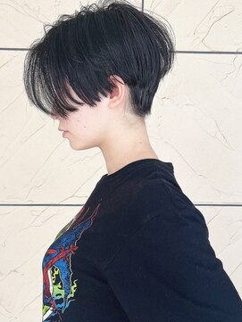 ラウンジ モリオ イケブクロ(Lounge MORIO Ikebukuro) 【morio池袋】大人可愛い黒髪前下がりショートボブ♪