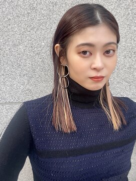 メイカ(MEIKA) ”艶ブラウン×抜きっぱなしカラー”