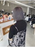 切りっぱなし×ラベンダーグレージュ