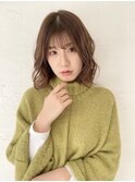パーマで大人フェミニン