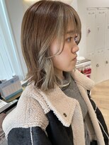 ケンジ 平塚 アネッタ(KENJE annetta)&nbsp;フェイスフレーミング/インナーベージュ