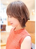 『rue京都』30代40代50代＊ウルフレイヤーカットショートボブ＊
