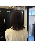 大人可愛い艶髪切りっぱなし外ハネミディアムボブ20代30代40代