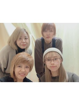 女性スタイリストのみで相談しやすい雰囲気◎ヘアスタイルだけでなくトータルビューティーを叶えます...*