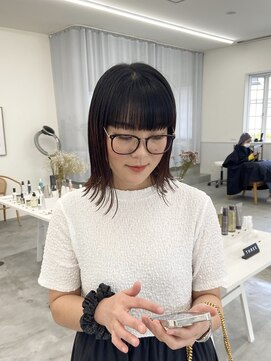 オンド(onde) ワイドバング×ぱつっと外ハネ