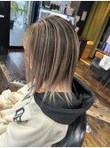 バレイヤージュ ブリーチ ハイトーン