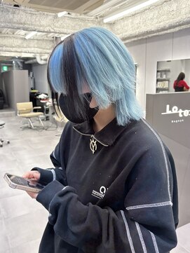 ロテ 名古屋 名駅店(Lote.) ホワイトグレージュ/デジタルパーマ/チェリーブラウン/名古屋