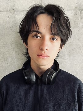 バイフィフス 原宿/表参道(by fifth) 原宿シャドウパーマ緩めメンズマッシュウルフカットツーブロック