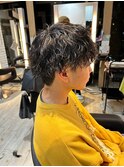 メンズ韓国ヘア　ツイスパ　波巻き ツイストスパイラル