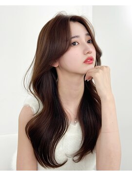 アマトウキョウスマートサロン(AMA TOKYO×Smart Salon) 韓国ヘア　レイヤーカット　顔まわり