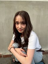 ギネス(Giness)&nbsp;ハイライトカラー透けバング×リッジウェーブ