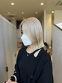 アース コアフュールボーテ 川中島店(EARTH coiffure beaute)&nbsp;ハイトーンカラーが得意です。お客様に合うデザインを提案します
