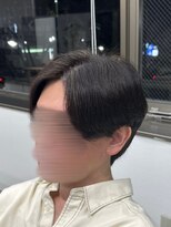 フイ 新宿3丁目(Hui)&nbsp;フェザーパーマ/グレーブルーカラー／刈り上げショートパンク