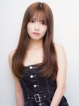 セプト 天神大名(SEPT.) ミルクティーベージュ 韓国風 レイヤーカット ロングヘア