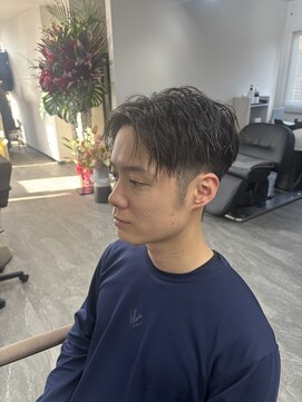 リイ(Lii) メンズ　ショート　ツイスト　ソフトツイスト　テーパーフェード