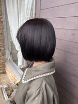 クラウン ヘア ラウンジ(CROWN hair lounge) 【クラウン】20代30代40代 ミニボブ×ブラックブラック