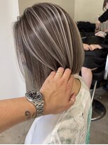 ハーパーズ 渋谷(harpers) コントラストハイライトグレージュボブ