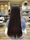 髪質改善縮毛矯正レイヤーカット透明感カラー【髪質改善】