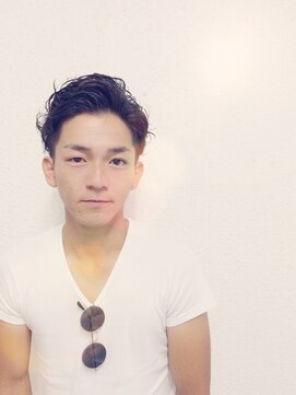 バルバオ サロンドベレーザ 大須(BALBAO salon de belleza) 【BALBAO大須】男らしさ満載！！アップバングパーマスタイル