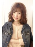 ピンクベージュミディ