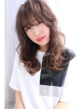 エス 西梅田(es) ふわくしゅカールなセミディ_ダブルカラー