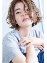 アッシュ 菊名店(Ash)&nbsp;イルミナカラーでつくるブルージュカラーに切りっぱなしのボブ