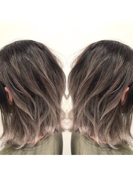 アクロスヘアーデザイン 武蔵小杉店(across hair design) グレーバレイヤージュボブ