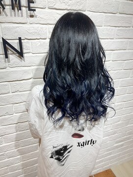 ヘア スパ ビューティー エールフォルム(HAIR SPA BEAUTY YELLFORME) グラデーションネイビー