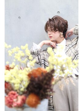 レンジシ オモテサンドウ(RENJISHI omotesando) カールナチュラルショート 毛先パーマ